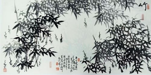 百岁仙翁光前裕后 来露墨竹新安一绝一一读郭因先生“吴来露的为人与竹画”有感(图2)