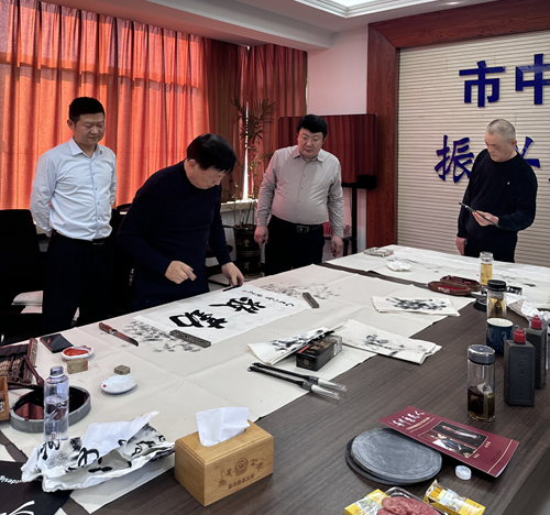 小雪迎墨香 文化润警营——书画名家走进警营共绘警民鱼水情侧记(图10)